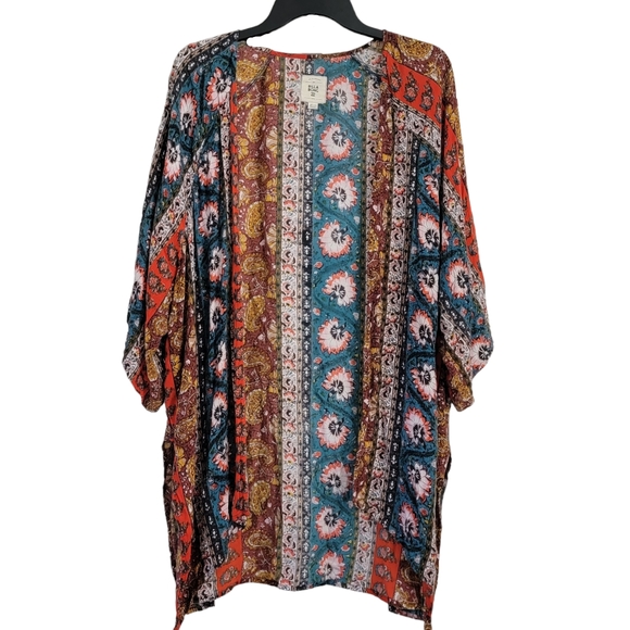 Billabong Sweaters - Billabong Colorful Boho Kimono Cardigan Size Small / Medium